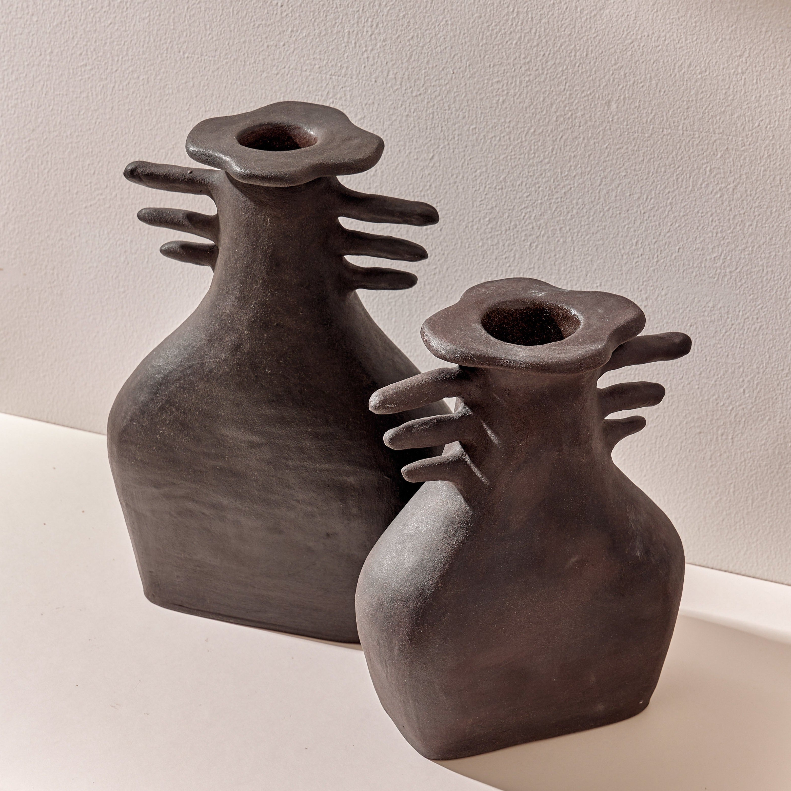 THORN Black Abstract Ceramic Sculpture