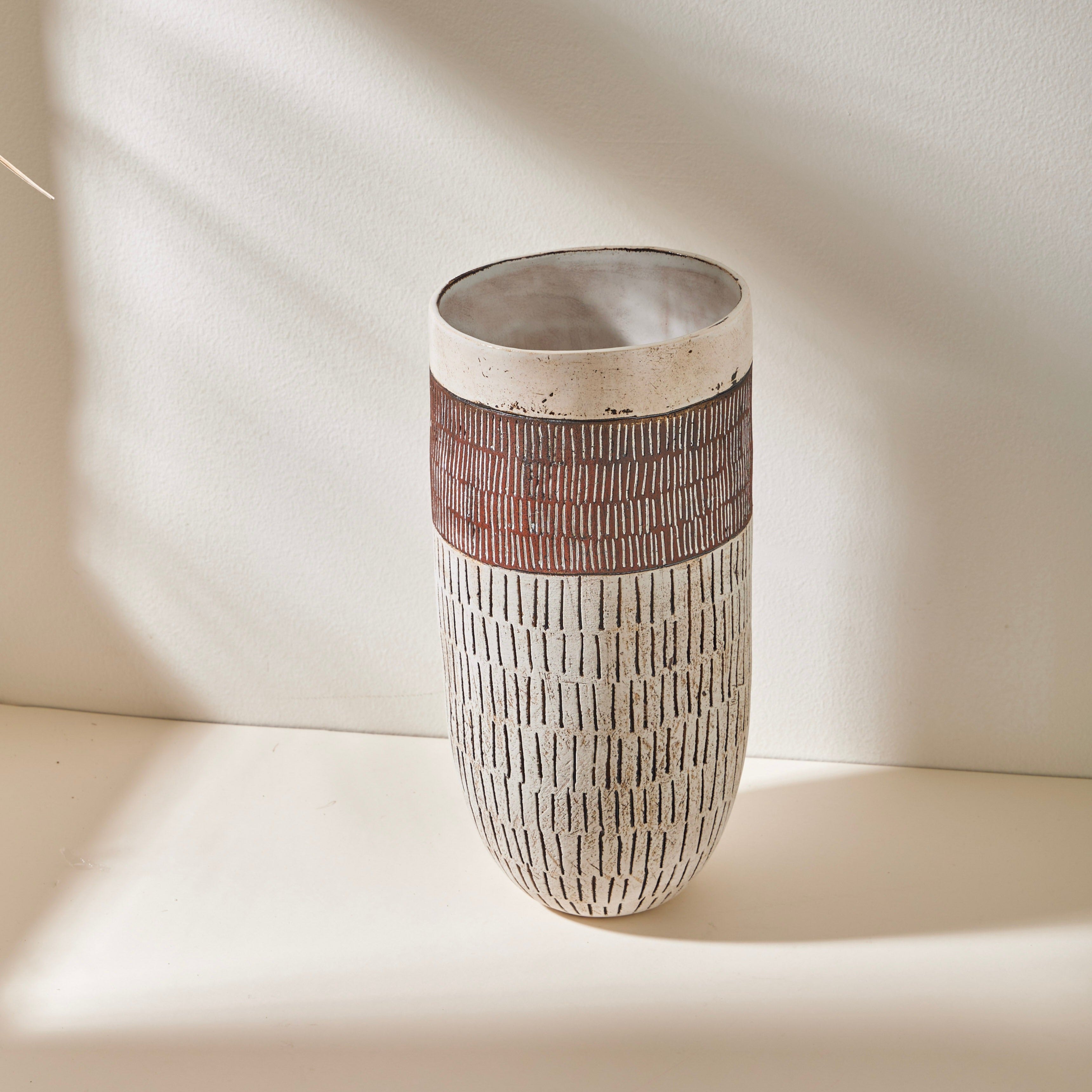 MONA Tall Ceramic Vase by Shelley Maisel