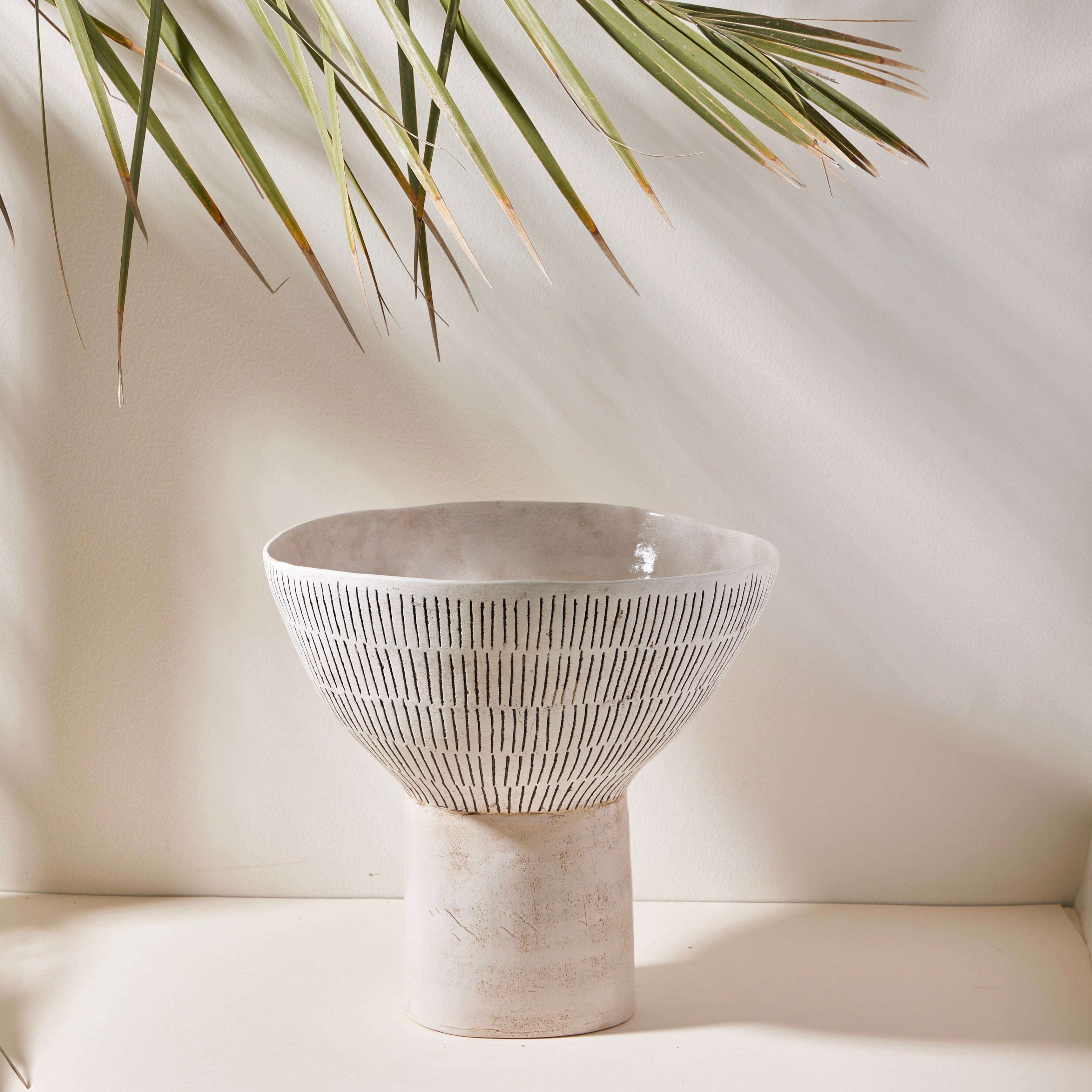 NABILA Elevated Ceramic Bowl by Shelley Maisel