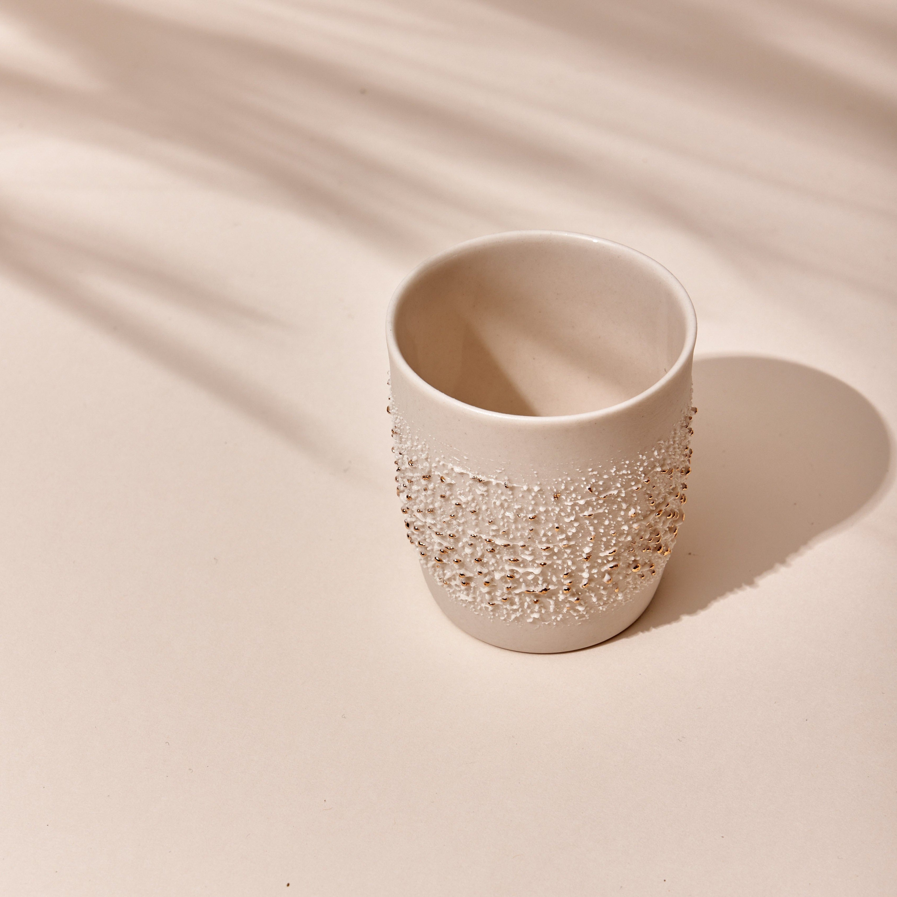 FAYE Porcelain Coffee Cups - Sunny Gold
