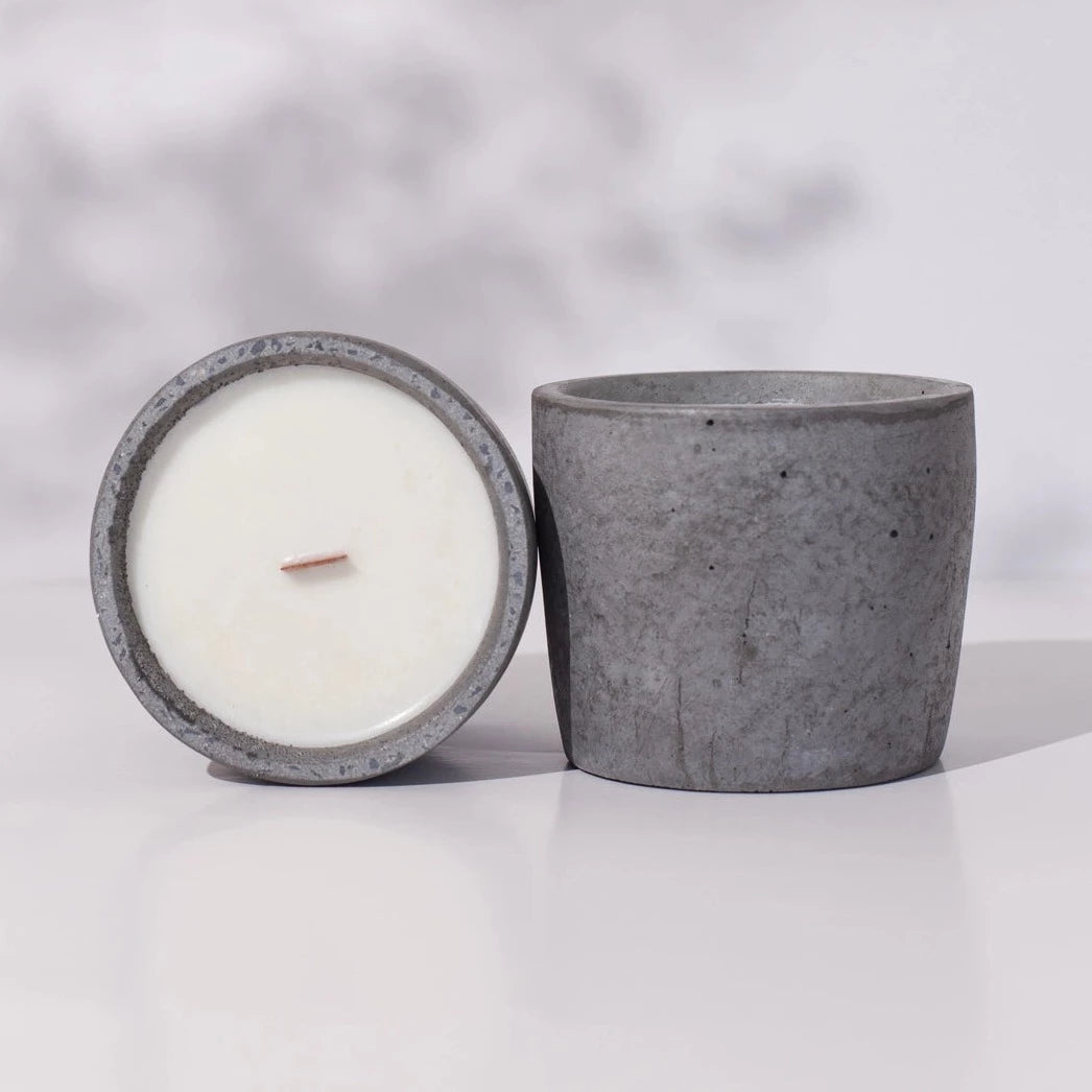 MARMO Coconut & Lime Soy Wax Candle | White Vessel