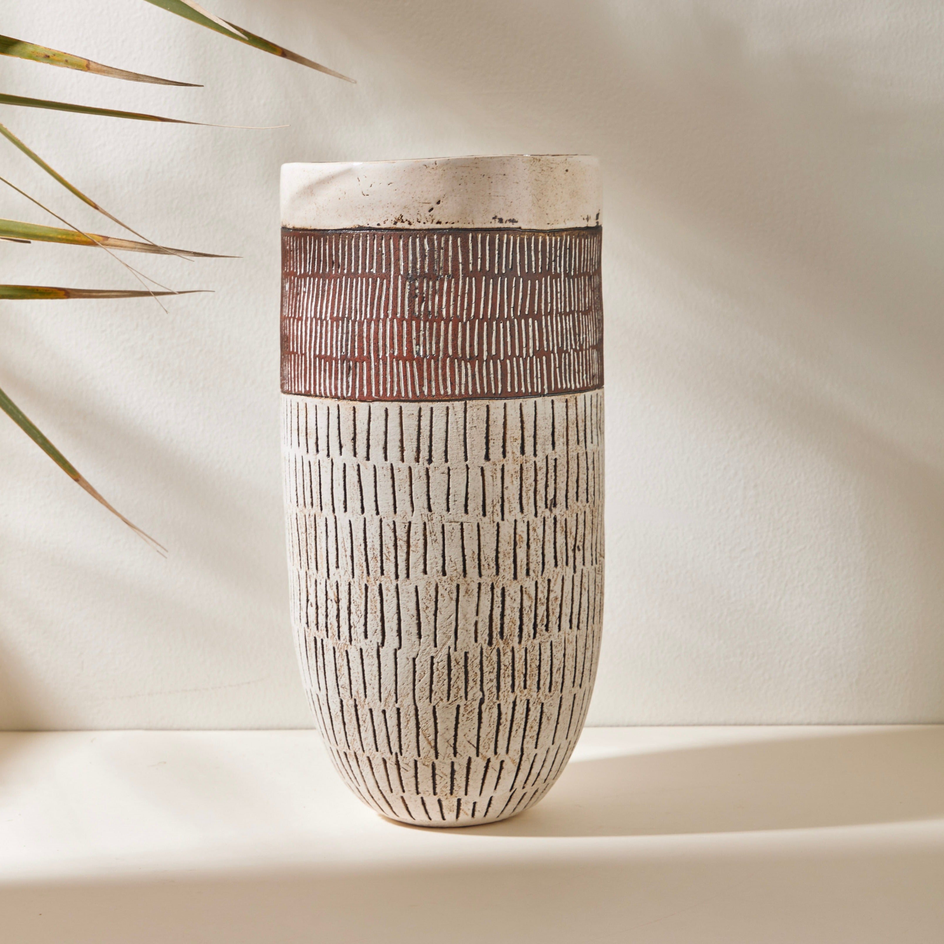 MONA Tall Ceramic Vase by Shelley Maisel