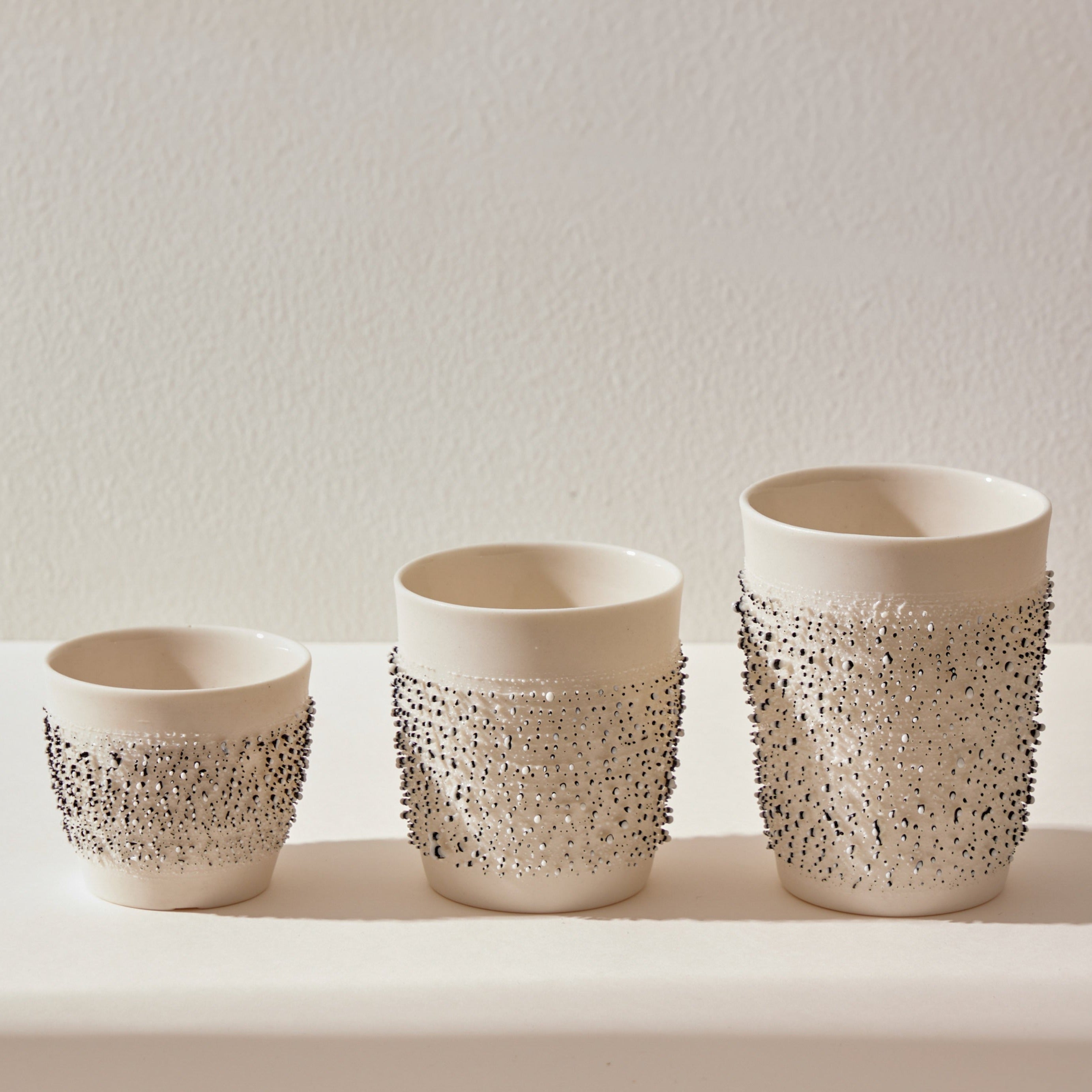 FAYE Porcelain Coffee Cups - Titanium Black